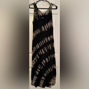 Anthropologie Black and Gray Maxi Skirt